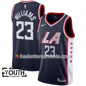 Maillot Basket Los Angeles Clippers Lou Williams 23 2018-19 Nike City Edition Navy Swingman - Enfant
